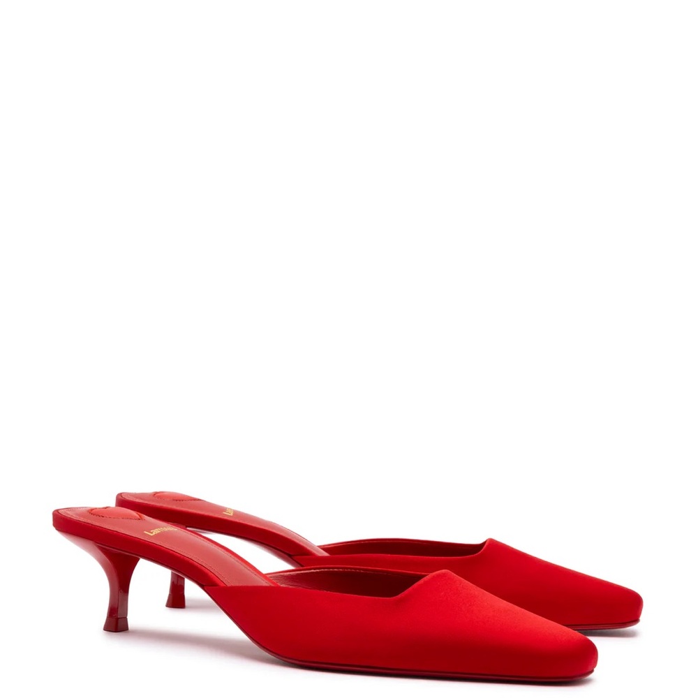 Larroude Amal Satin Mule
